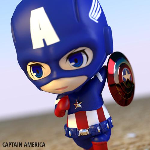 Chibi Captain America (Fan Art) preview image